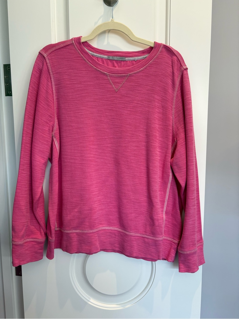 Tommy Bahama Hot Pink Long-Sleeve Pullover Sweatshirt
